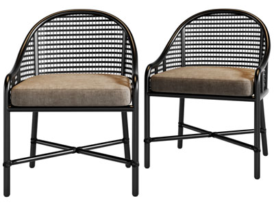 现代中古风休闲椅子