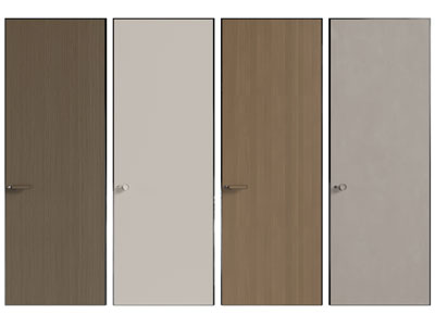 现代单扇平开门 木门