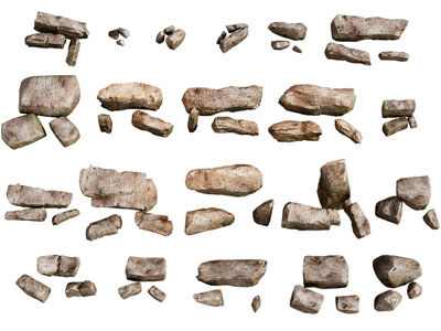 现代石头 岩石 石块 景观石