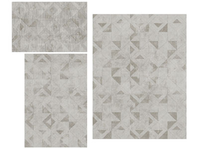 现代几何图案的长方形地毯3d模型 现代几何图案的长方形地毯