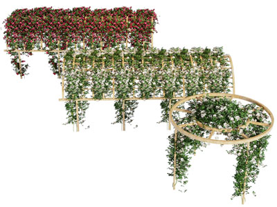 现代花架 廊架 亭子