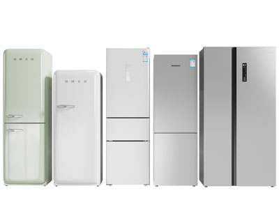 现代电冰箱3d模型 现代电冰箱