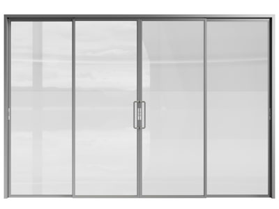 现代玻璃推拉门