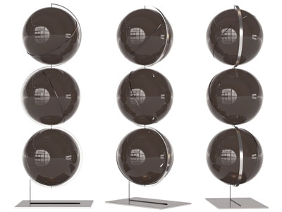 现代三个球灯落地灯