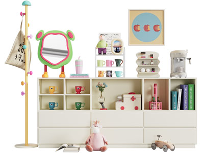现代儿童矮柜 装饰柜 收纳柜