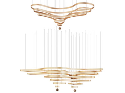 现代多层套环吊灯