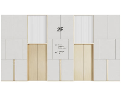 现代电梯3d模型 现代电梯