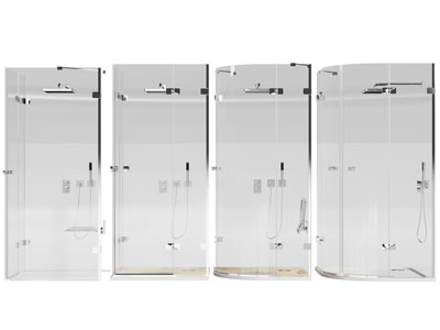 现代玻璃淋浴房3d模型 现代玻璃淋浴房