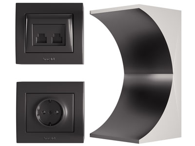 现代壁灯 插座 控制面板 开关