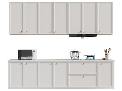 现代橱柜 燃气灶 抽油烟机3d模型 现代橱柜 燃气灶 抽油烟机