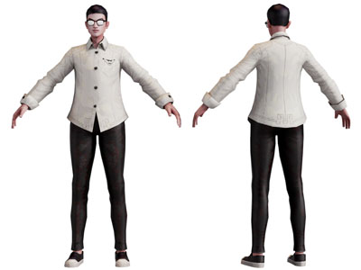 现代戴眼镜的男人 人物