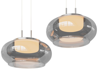 现代玻璃灯罩吊灯