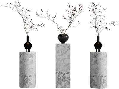 新中式陶瓷花瓶花卉