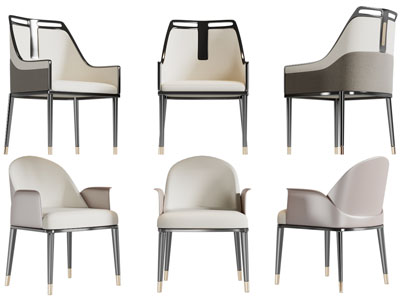 新中式休闲椅子 餐椅