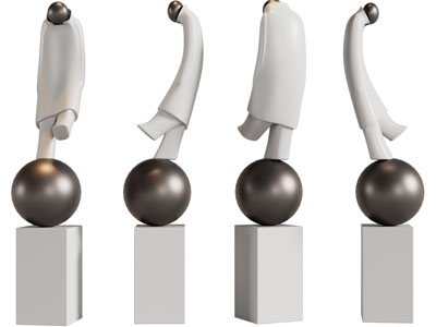 现代抽象小人雕塑雕刻3d模型 现代抽象小人雕塑雕刻