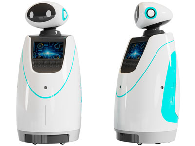 现代智能机器人 服务员3d模型 现代智能机器人 服务员