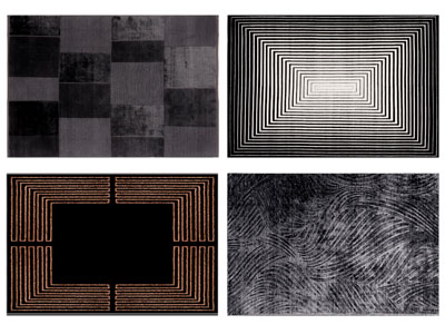 现代几何图案长方形地毯3d模型 现代几何图案长方形地毯