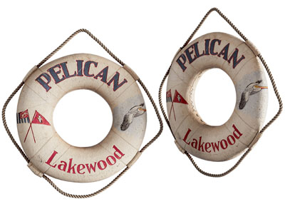 地中海游泳圈墙饰挂件