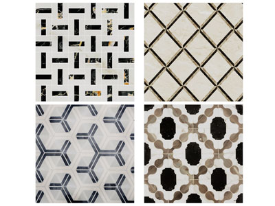 欧式瓷砖地面拼花