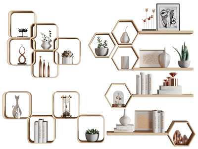 现代墙饰 装饰架