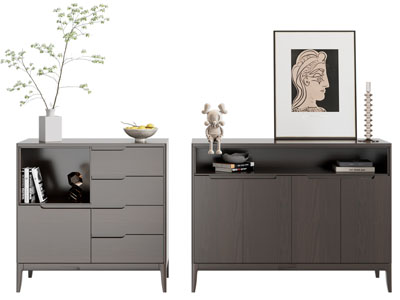 现代实木玄关柜 边柜