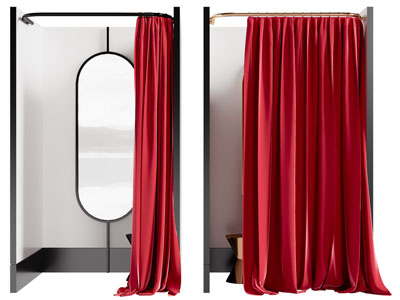 现代更衣室 试衣间3d模型 现代更衣室 试衣间