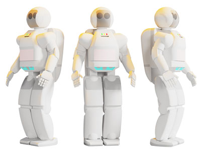 现代智能机器人 服务员3d模型 现代智能机器人 服务员