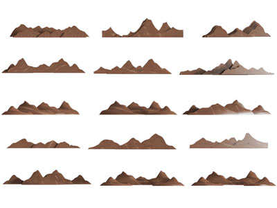 新中式假山 山脉景观石头