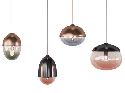 现代玻璃灯罩吊灯