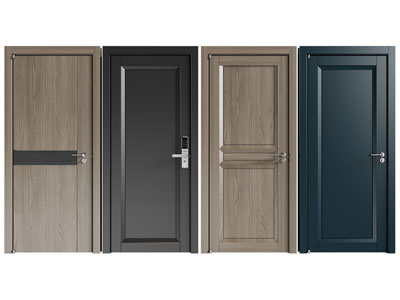 现代入户平开门 木门 防盗门