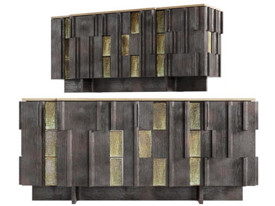 侘寂风玄关柜 边柜