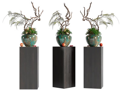 新中式陶瓷枯枝花瓶花卉摆件组合