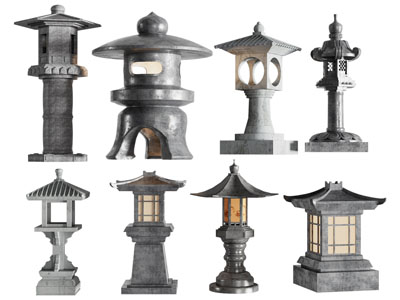 新中式地灯 草坪灯 装饰灯