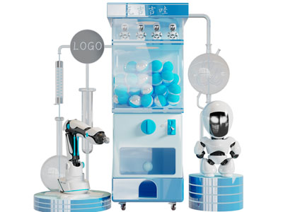 现代智能机器人 美陈 户外装置3d模型 现代智能机器人 美陈 户外装置