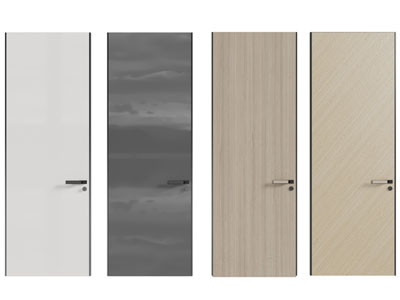 现代单扇平开门 木门