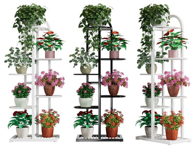 现代花架花卉盆景盆栽植物摆件