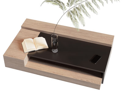 现代长方形茶几3d模型 现代长方形茶几