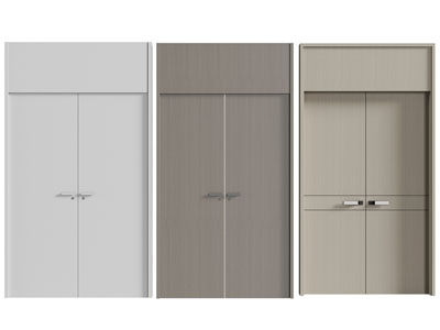 现代实木双扇大门 双开门