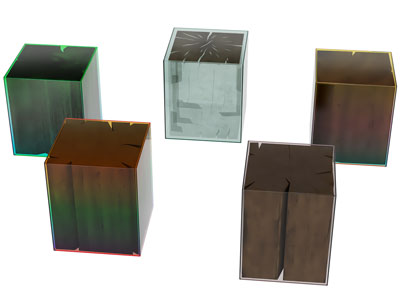 现代方形亚克力边几 角几3d模型 现代方形亚克力边几 角几