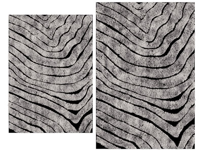 现代条纹图案长方形地毯3d模型 现代条纹图案长方形地毯
