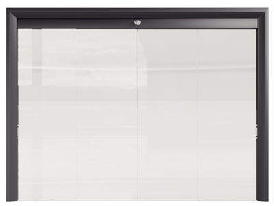 现代玻璃感应大门 双开门