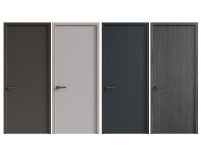 现代单扇平开门 木门