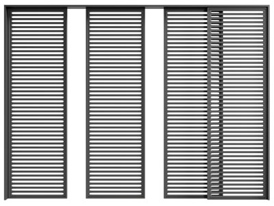 现代百叶推拉门