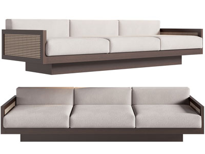 侘寂风多人沙发