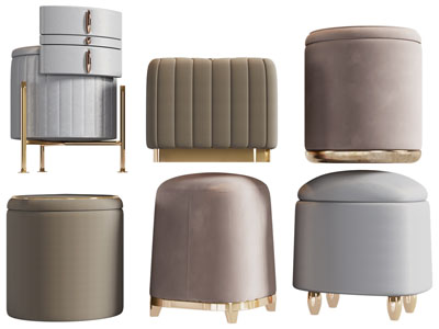 现代轻奢沙发凳子 坐墩