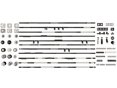 现代轨道磁吸灯 可转向筒灯射灯 格栅灯