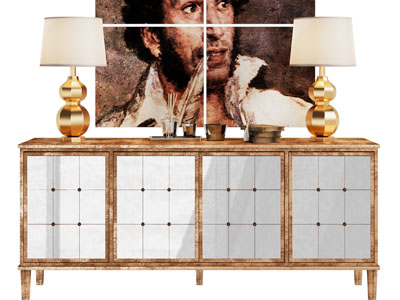 现代复古玄关柜 边柜