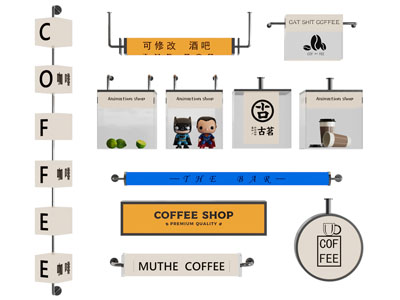 现代亚克力广告灯箱 霓虹灯 标识灯箱 招牌灯箱