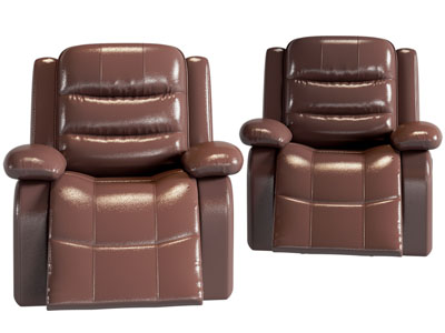 现代皮质按摩椅子 懒人沙发