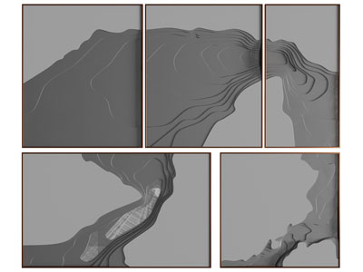 侘寂风立体装饰挂画 肌理画3d模型 侘寂风立体装饰挂画 肌理画